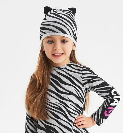 Cappello con orecchie bambina GRIGIO