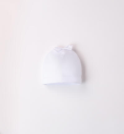 Cappello neonata Minibanda BIANCO