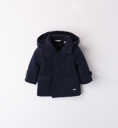 Cappotto neonato battesimo BLU