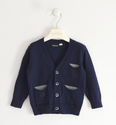 Cardigan bambino in tricot BLU