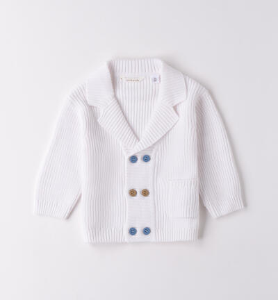 Cardigan bimbo Minibanda BIANCO