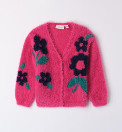 Cardigan da bambina FUCSIA