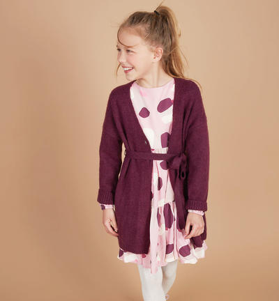 Cardigan lungo ragazza VIOLA