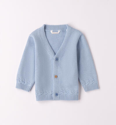 Cardigan neonato Minibanda AZZURRO