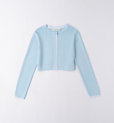 Cardigan for girl LIGHT BLUE