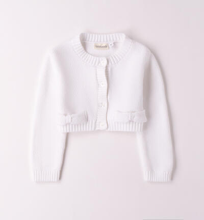 Cardigan Sarabanda da bambina BIANCO