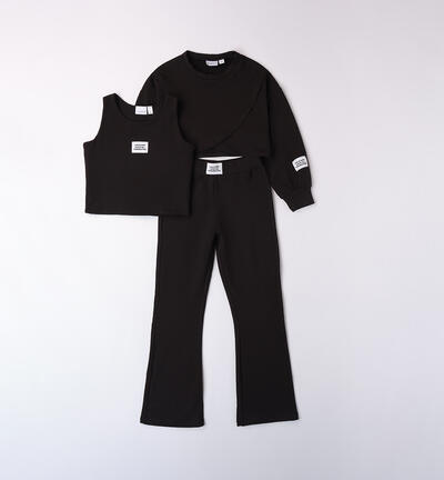 3-piece suit girl BLACK