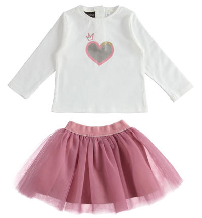 Completo bambina elegante ROSA