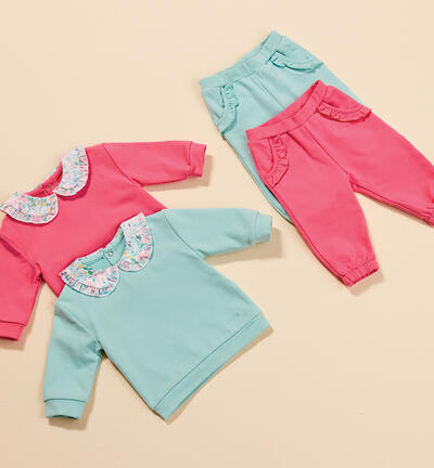 Girls' two-piece outfit FUCHSIA