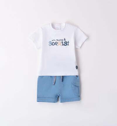 Boys' summer outfit WHITE