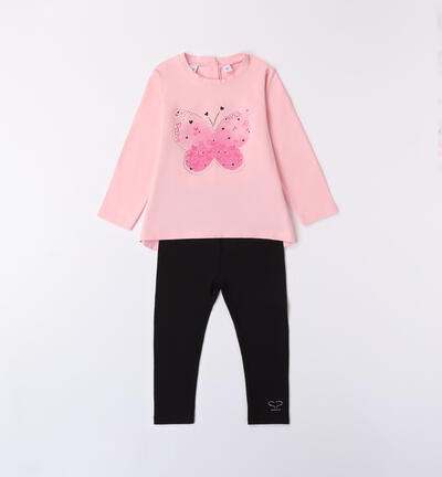 Butterfly outfit for girls PINK