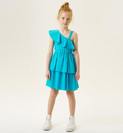 Girls' elegant dress LIGHT BLUE