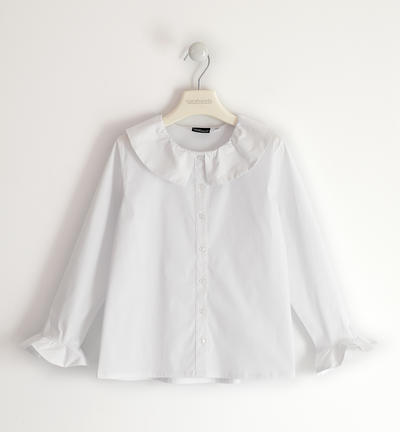 Elegante camicia ragazza BIANCO