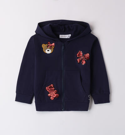 Sweatshirt with bears for girls BLUE