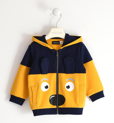 Felpa bambino con cagnolino GIALLO