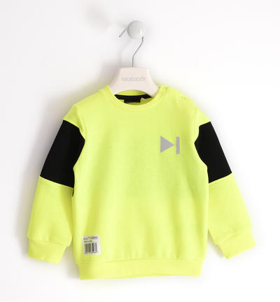 Felpa bambino con stampa GIALLO