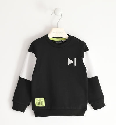 Felpa bambino con stampa NERO