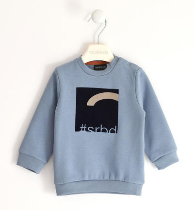 Felpa bambino garzata AZZURRO