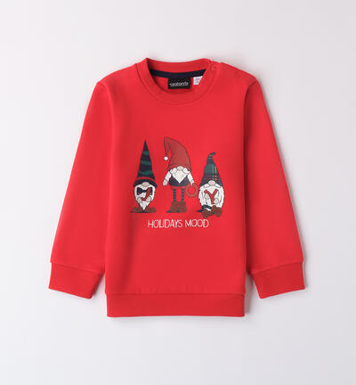 Crew neck sweatshirt for boys RED