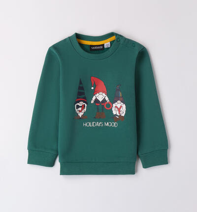 Crew neck sweatshirt for boys GREEN