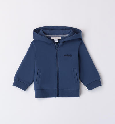 Boys' hooded sweatshirt BLUE