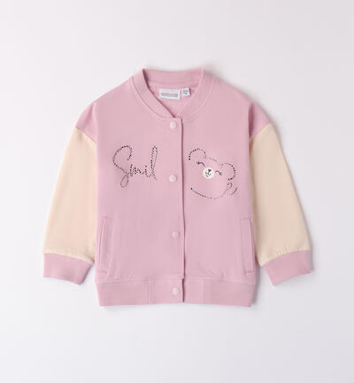 Bomber sweatshirt for girls VIOLET