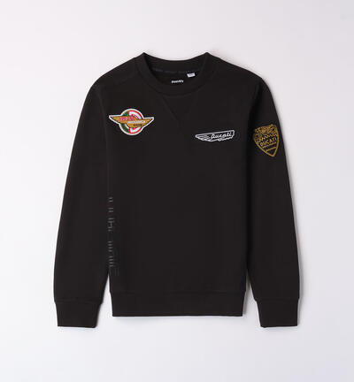 Sweatshirt with Ducati patch for boys BLACK