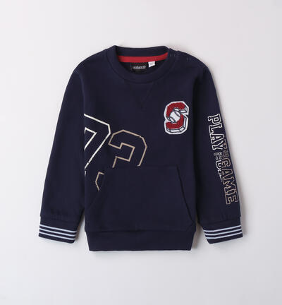 100% cotton sweatshirt for boys BLUE