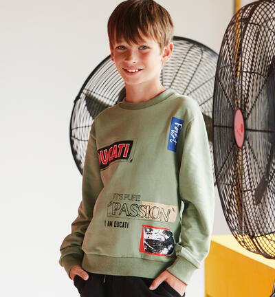 Ducati sweatshirt for boys GREEN