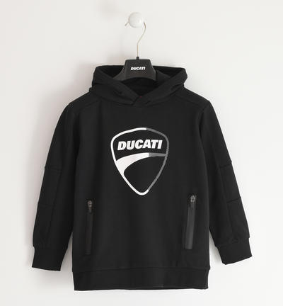 Felpa Ducati per ragazzo con cappuccio NERO