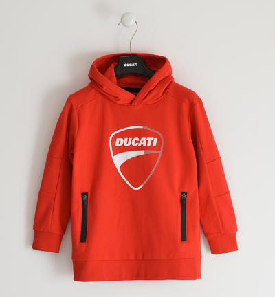 Felpa Ducati per ragazzo con cappuccio ROSSO