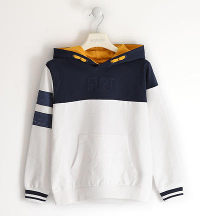 Felpa ragazzo 100% cotone BLU
