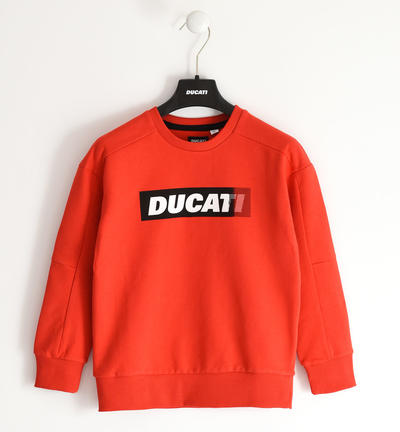 Felpa ragazzo Ducati 100% cotone ROSSO