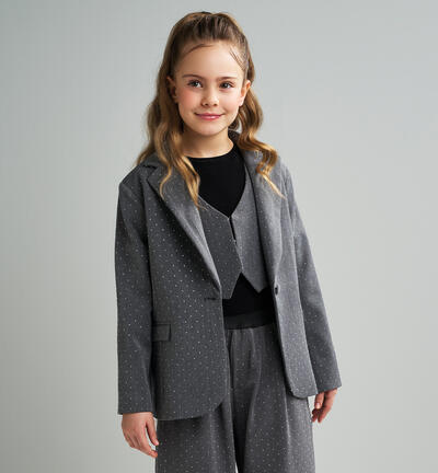 Giacca elegante ragazza GRIGIO