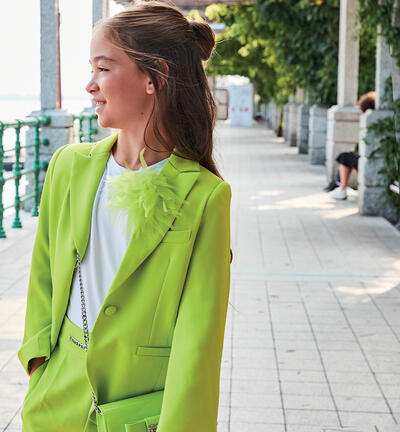 Girls' elegant jacket GREEN
