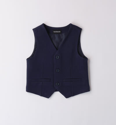 Gilet bambino elegante BLU