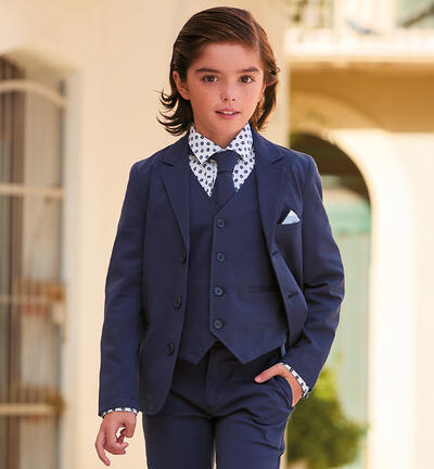 Gilet bambino elegante BLU