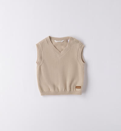 Gilet neonato Minibanda BEIGE