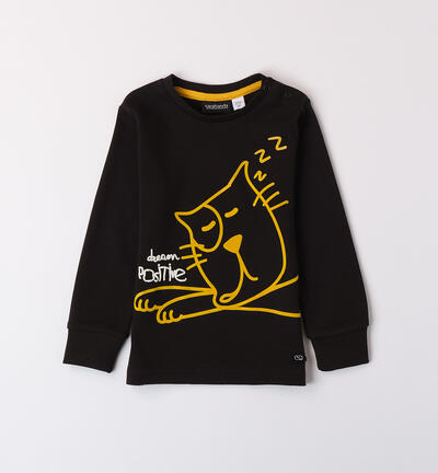 Crew neck for boys Sarabanda BLACK