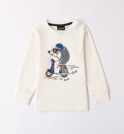 Crew neck for boys CREAM