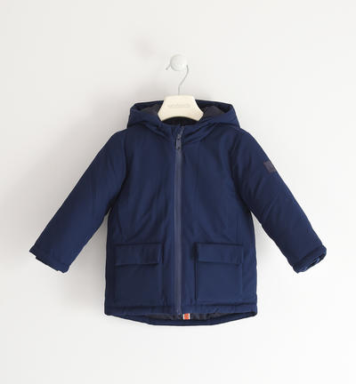 Giubbotto bambino con cappuccio BLU