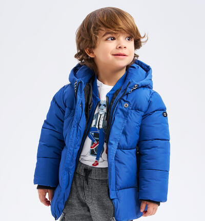 Padded jacket for boys BLUE