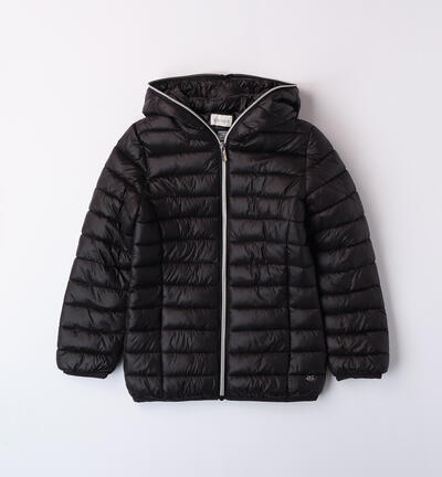 Padded jacket for girls BLACK