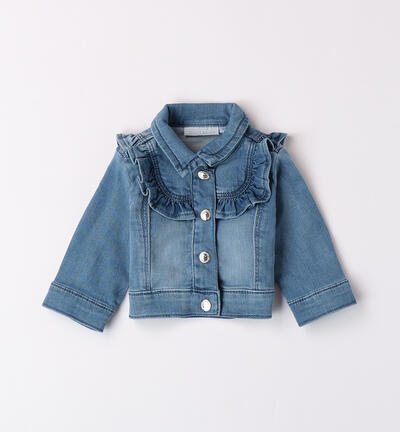 Girls' denim jacket BLUE