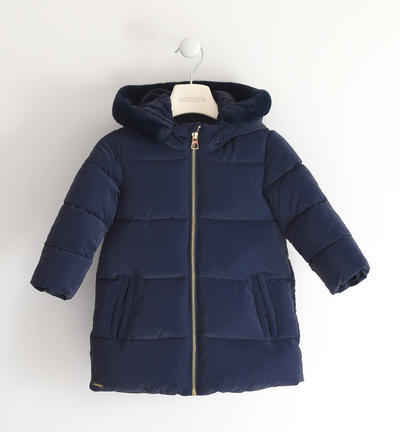 Giubbotto lungo bambina BLU