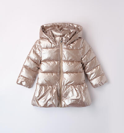 Jacket with bow for girls BEIGE