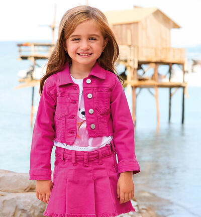 Girl's jacket Sarabanda FUCHSIA