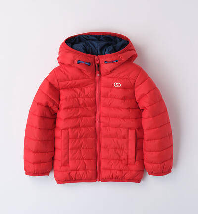 Boys' red 100 gram padded jacket RED
