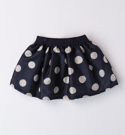 Polka dot skirt for baby girl BLUE