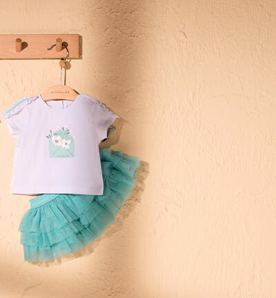 Girls' tulle skirt GREEN